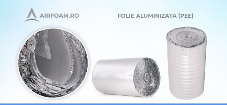 Folie din polietilena expandata aluminizata Folie din polietilena expandata aluminizata