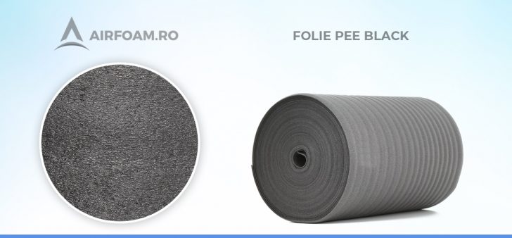 Folie din polietilena expandata black Folie din polietilena expandata black