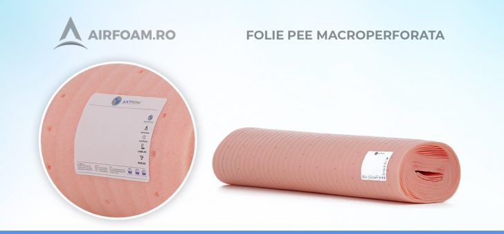Folie din polietilena expandata macroperforata Folie din polietilena expandata macroperforata