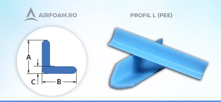 Profil L polietilena expandata Profil L polietilena expandata