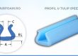 Profil U Tulip din polietilena expandata (PEE)