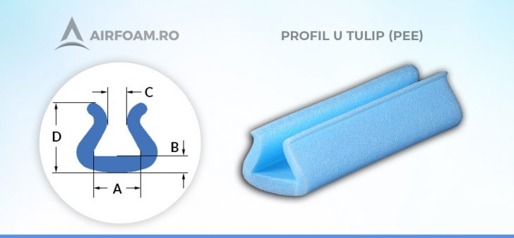 Profil U Tulip din polietilena expandata (PEE) Profil U Tulip din polietilena expandata (PEE)
